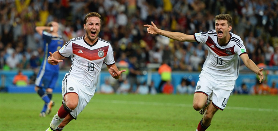 Germany Celebrate Decisive World Cup Goal